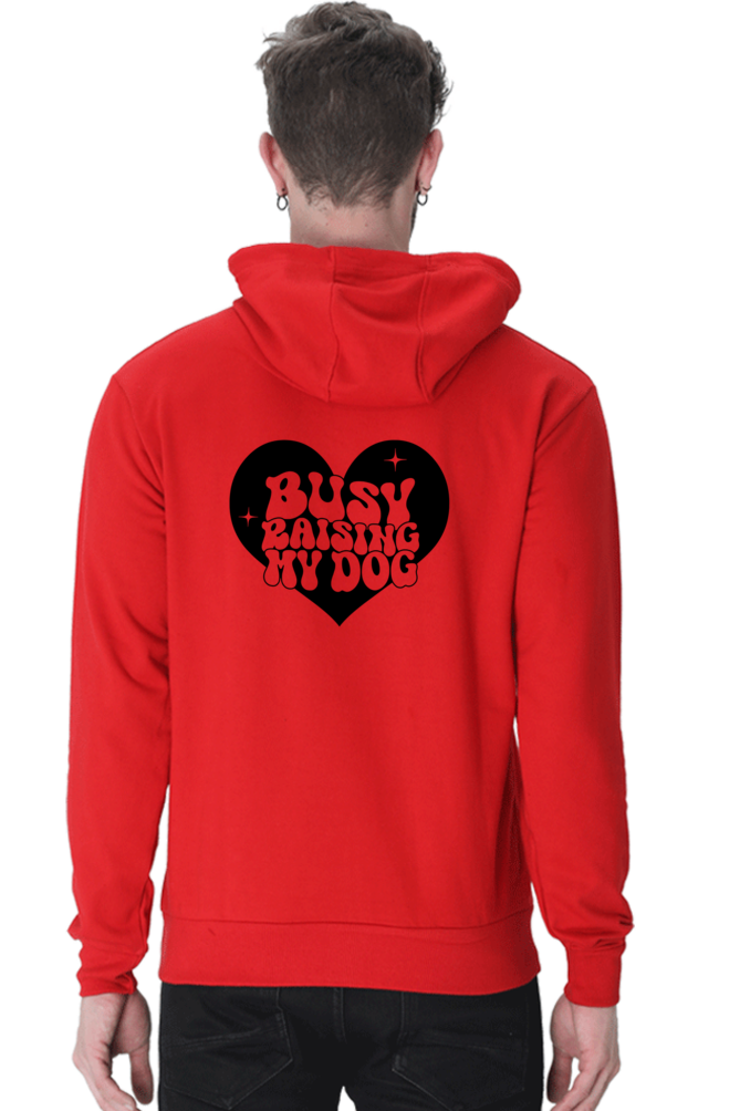 Busy raising my dog (Unisex Hooded Sweatshirt)