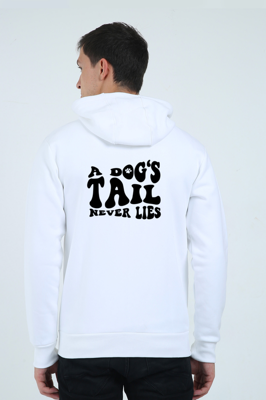 A dog's tail never lies (Unisex Fleece Heavyweight Zip Hoodie)