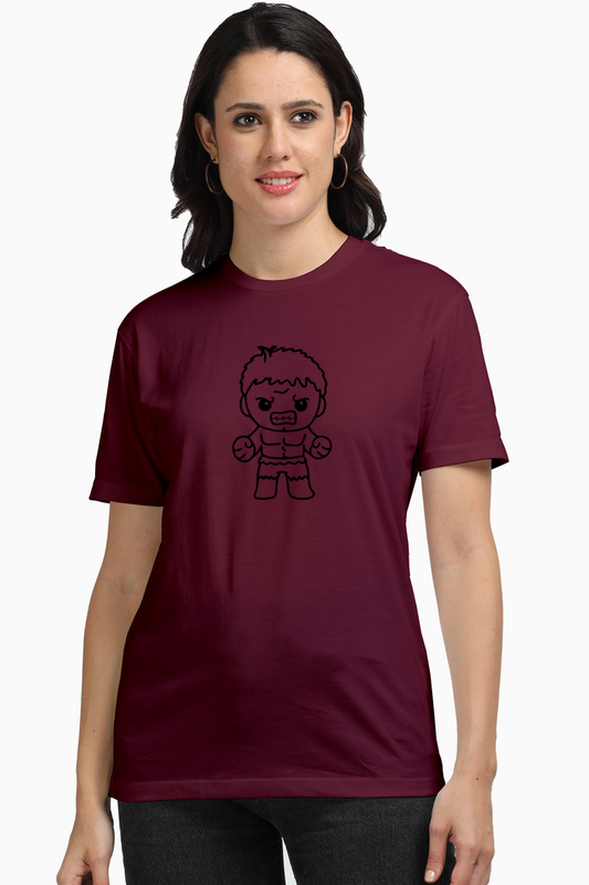 Hulk Outline (Unisex Supima T-Shirts)