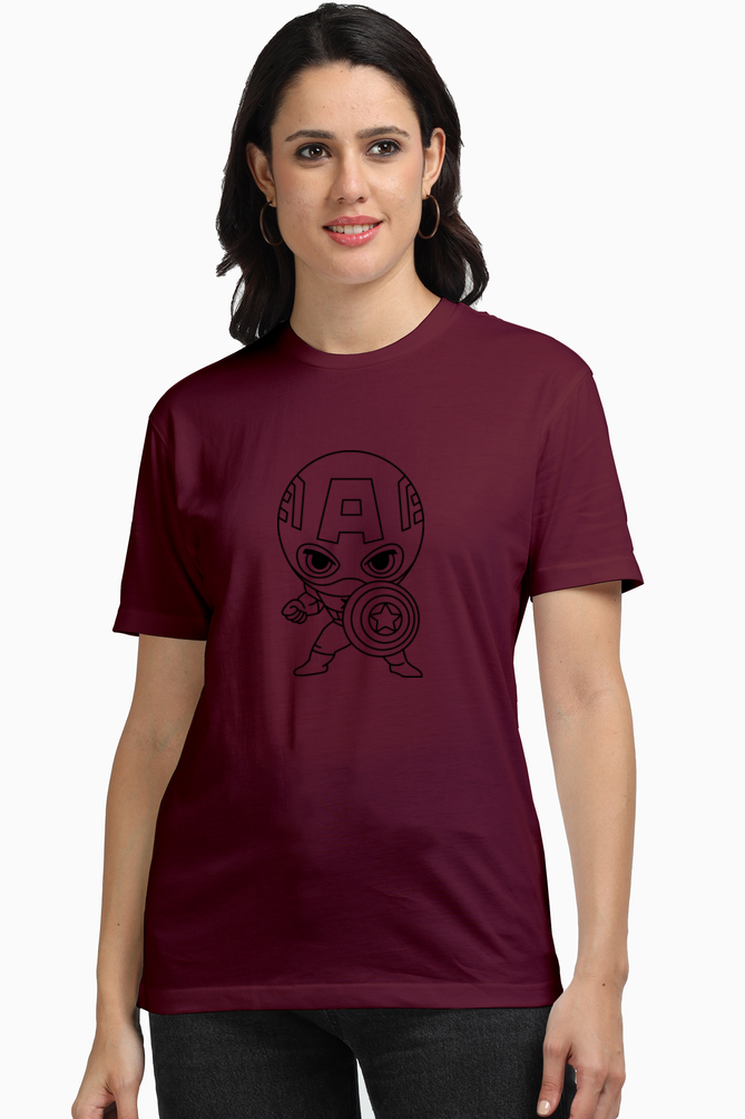 Captain America (Unisex Supima T-Shirts)