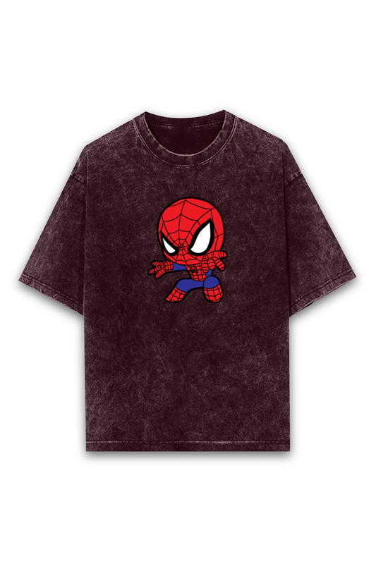 Spider-man (Unisex Acid Wash Oversized Classic T-shirt)