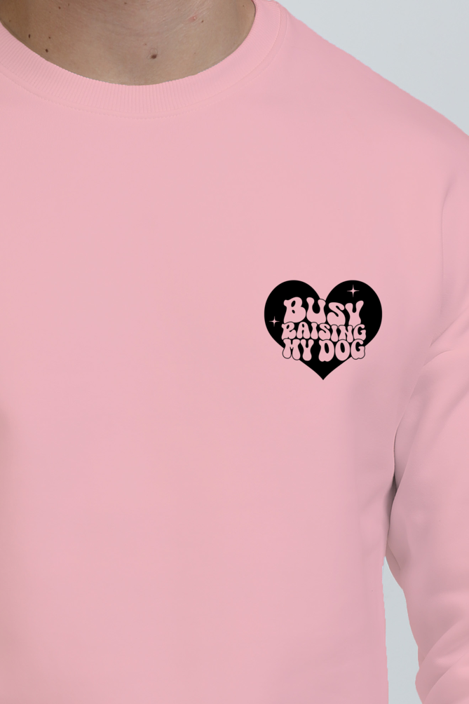 Busy raising my dog (Unisex Heavyweight Oversized Sweatshirt)