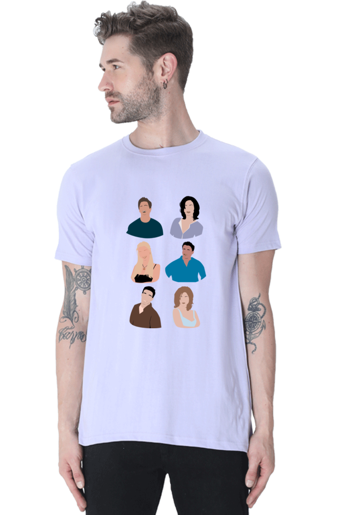 Friends (Male Round Neck Half Sleeve Classic)