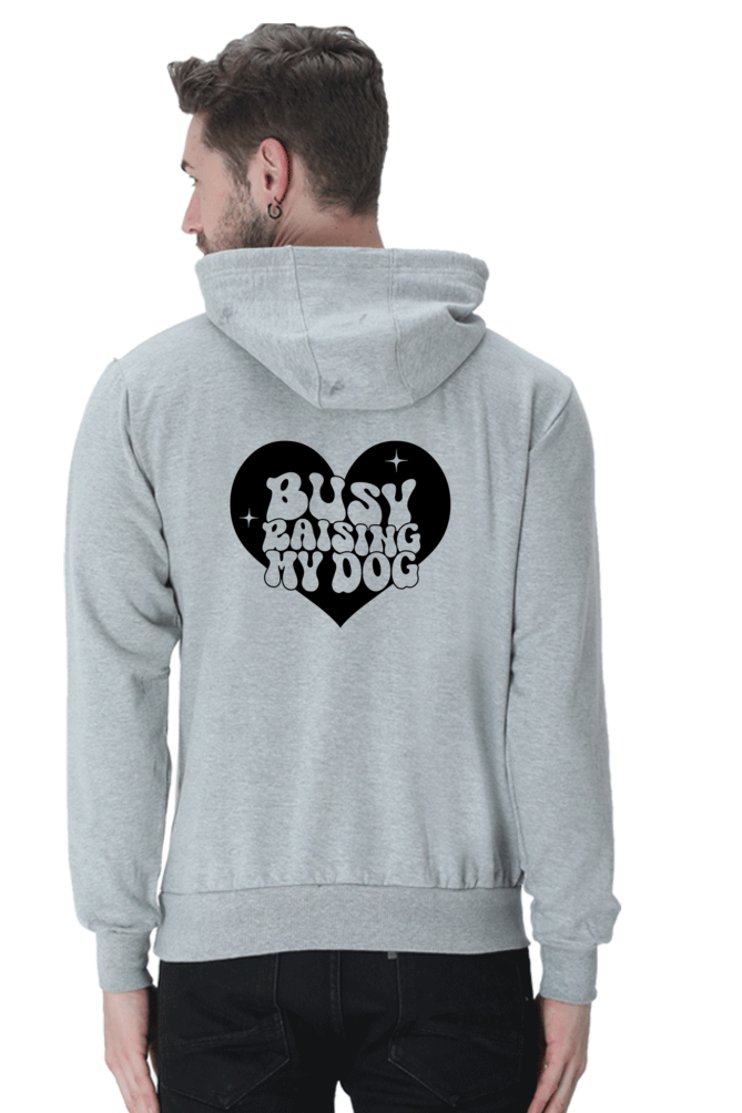 Busy raising my dog (Unisex Hooded Sweatshirt)