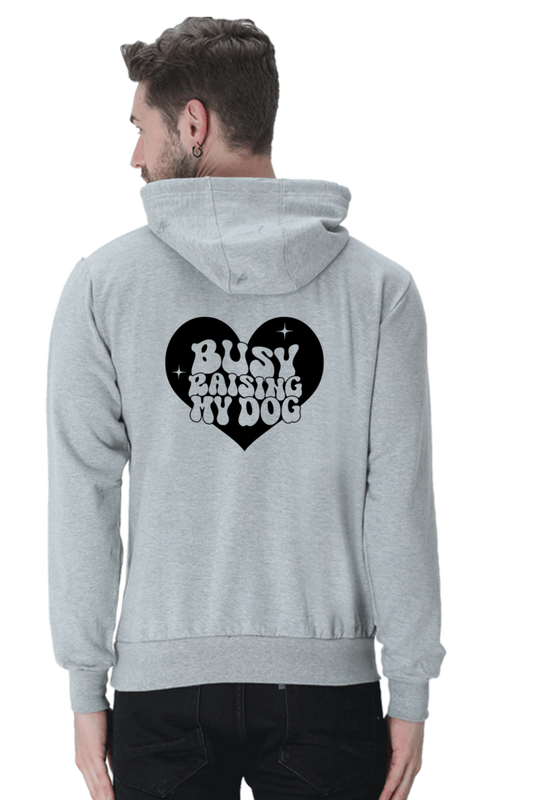 Busy raising my dog (Unisex Hooded Sweatshirt)