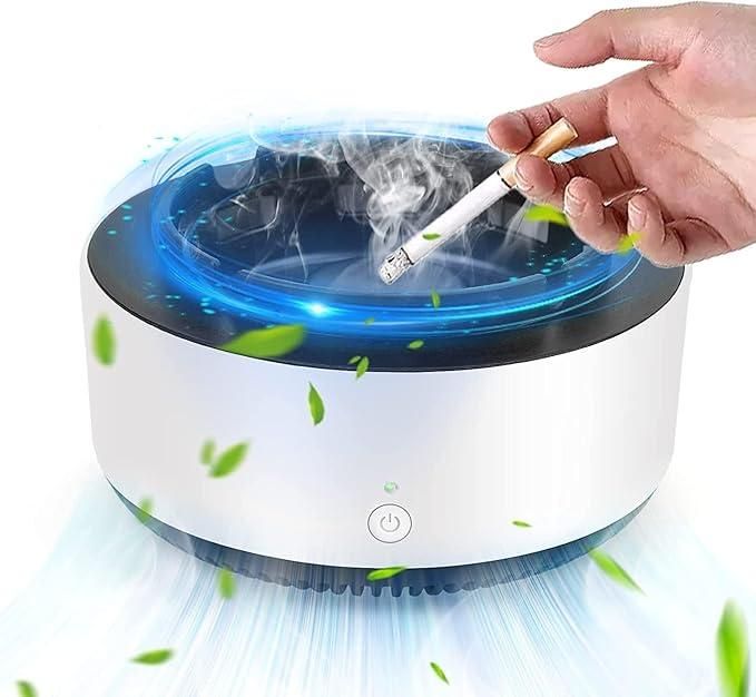 Multifunctional smokeless ashtray