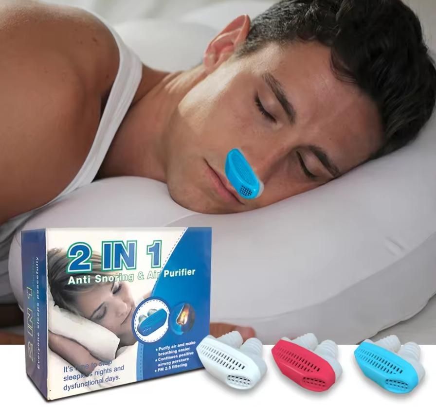 Anti-Snoring Device with Air Purifying Filter