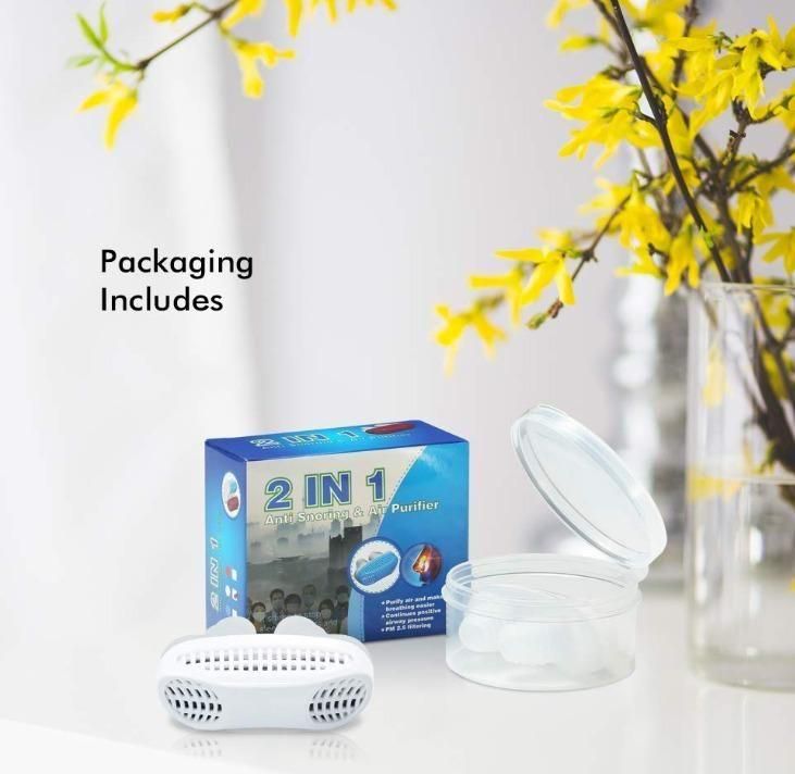 Anti-Snoring Device with Air Purifying Filter