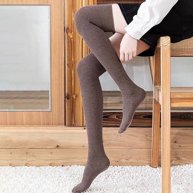 Wool Warm High Thigh Socks